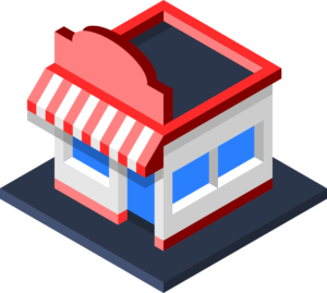 Storefront illustration (local seo for Google maps, etc.)