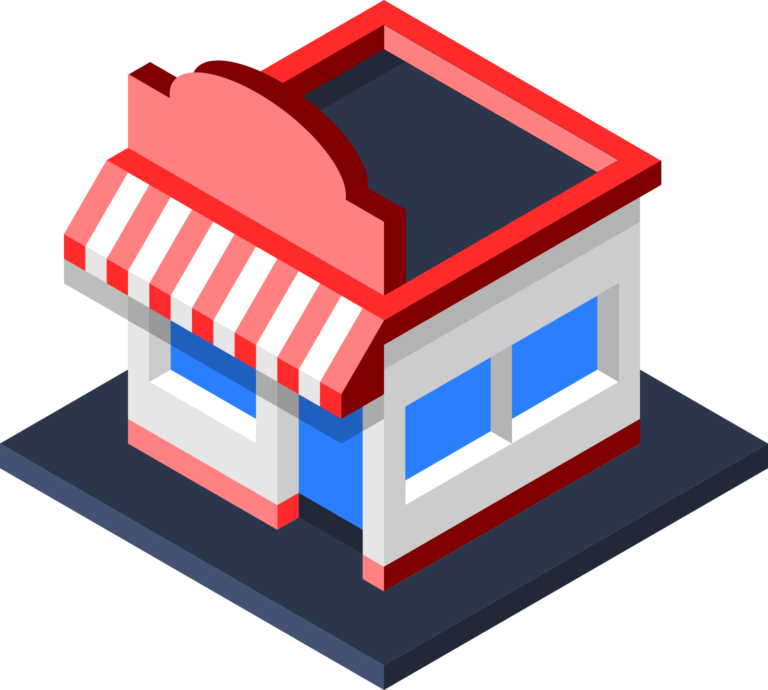 Storefront illustration (local seo for Google maps, etc.)