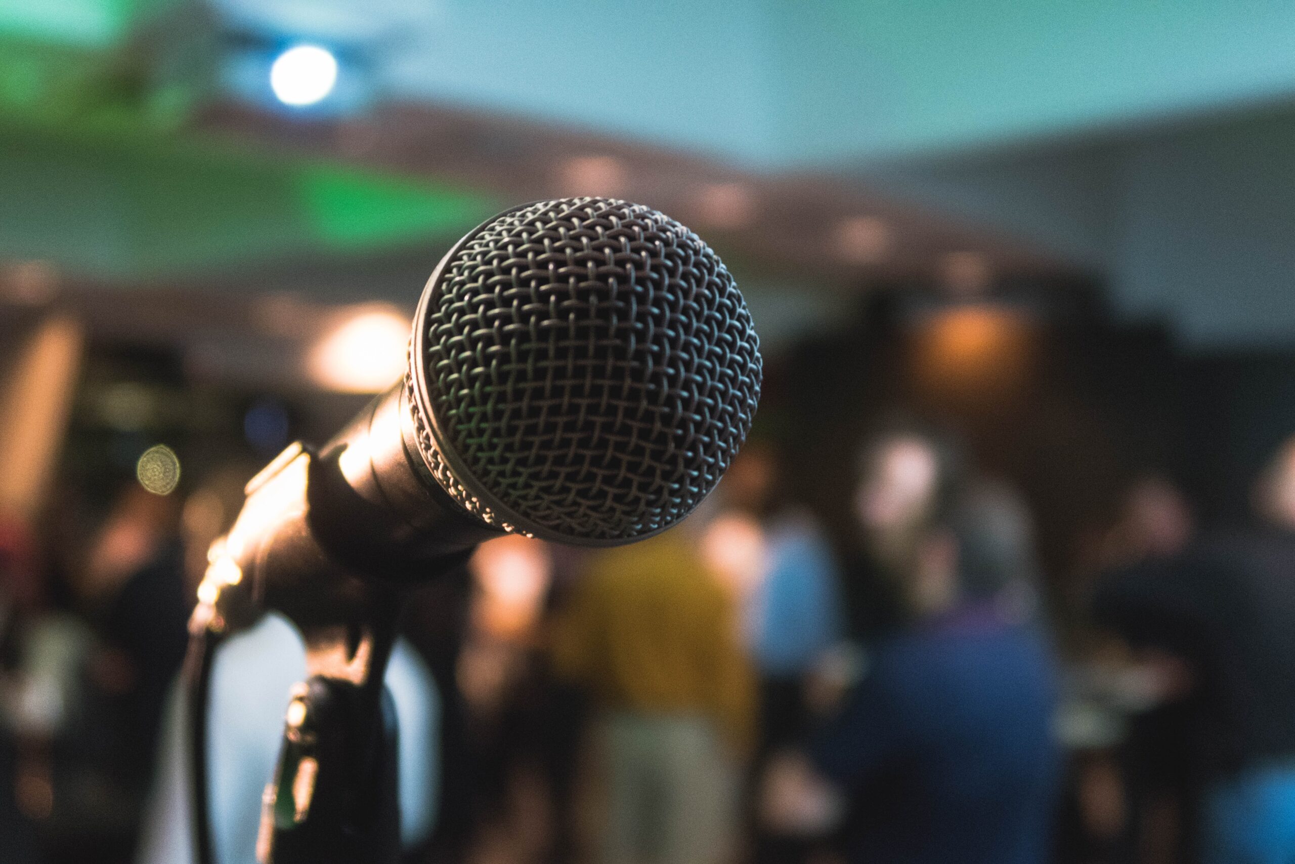 Microphone symbolizing Press Release Writing & Optimization